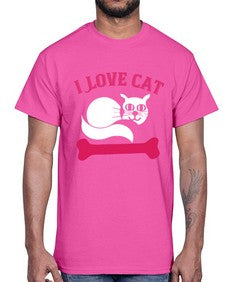 i love cat Style 55#- cats- Cotton Tee