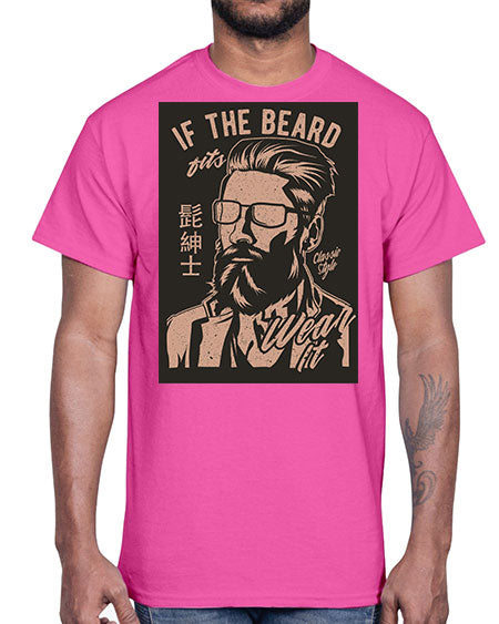 if the beard fits wear it cs 151#- bears - animals- Cotton Tee