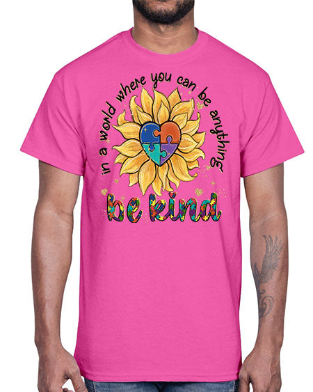 in a world where you can be anything- autism- Cotton Tee