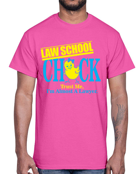 law school chick copy 1037#- lawyer- Cotton Tee