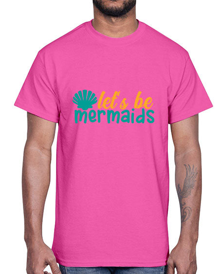 lets be mermaids Style 93#- summer- Cotton Tee