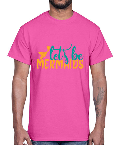 lets be mermaids Style 94#- summer- Cotton Tee