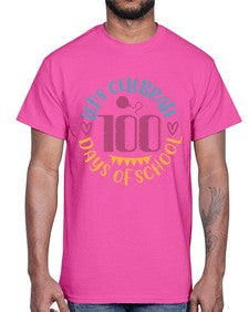 lets celebrate days of school 458#- one hundred days- Cotton Tee