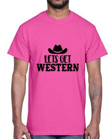 lets get western 723#- western- Cotton Tee