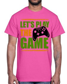 lets play the game 136#- video games- Cotton Tee