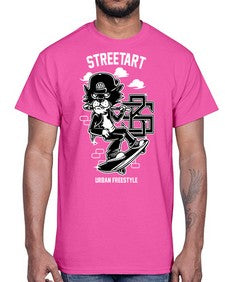lets skate 726#- art pop art- Cotton Tee