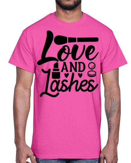 love and lashes 13#-makeup Cotton Tee