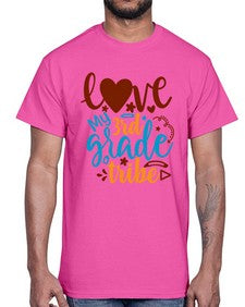 love my third grade tribe 524#- third grade- Cotton Tee