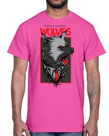mafia wolves 753#- art pop art- Cotton Tee