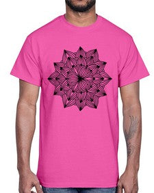 mandala 769#- mandala- Cotton Tee