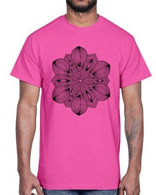 mandala 772#- mandala- Cotton Tee