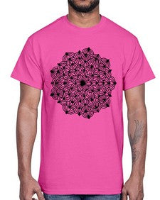 mandala 797#- mandala- Cotton Tee