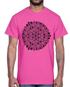 mandala 799#- mandala- Cotton Tee