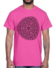 mandala 802#- mandala- Cotton Tee