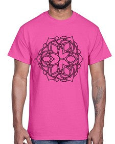 mandala 813#- mandala- Cotton Tee