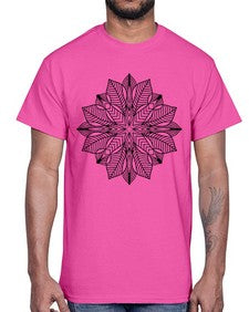 mandala 823#- mandala- Cotton Tee