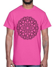 mandala 827#- mandala- Cotton Tee