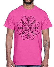 mandala 828#- mandala- Cotton Tee