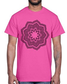 mandala 834#- mandala- Cotton Tee