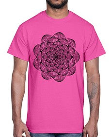 mandala 837#- mandala- Cotton Tee