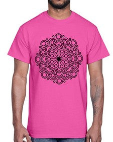 mandala 843#- mandala- Cotton Tee