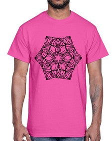 mandala 898#- mandala- Cotton Tee