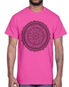 mandala 905#- mandala- Cotton Tee