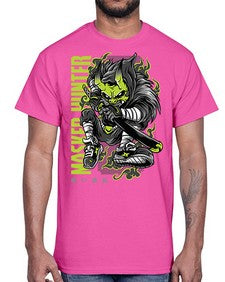 masked hunter 924#- art pop art- Cotton Tee