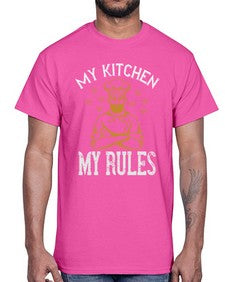 my kitchen my rules 353#- cooking- Cotton Tee