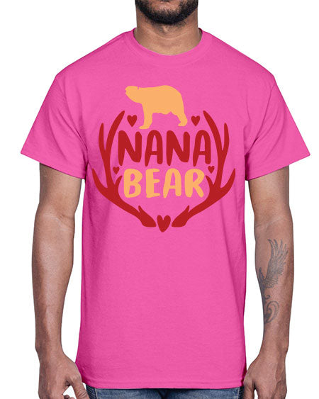 nana bear 195#- bears - animals- Cotton Tee