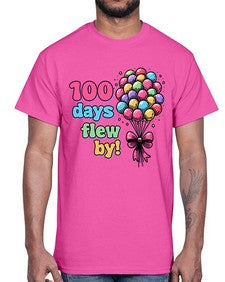 one hundred Day of School 563#- one hundred days- Cotton Tee