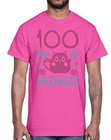 one hundred days of meowgic 570#- one hundred days- Cotton Tee