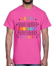 one hundred days of school 575#- one hundred days- Cotton Tee