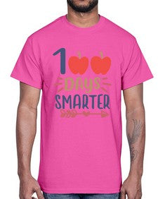 one hundred days smarterrr 582#- one hundred days- Cotton Tee