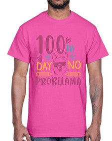 one hundredth day no probllama 597#- one hundred days- Cotton Tee