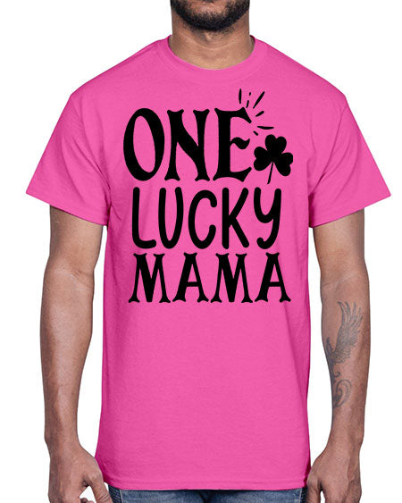 one lucky mama Style 34#- autism- Cotton Tee