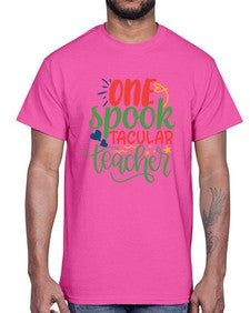 one spook tacular teacher Style 329#- teacher- Cotton Tee