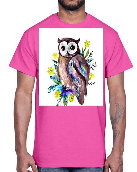 owl 14#- owl- Cotton Tee