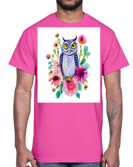 owl 25#- owl- Cotton Tee