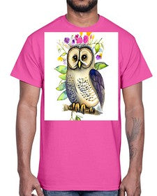 owl 30#- owl- Cotton Tee