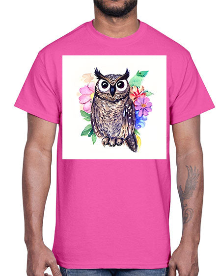 owl 3#- owl- Cotton Tee