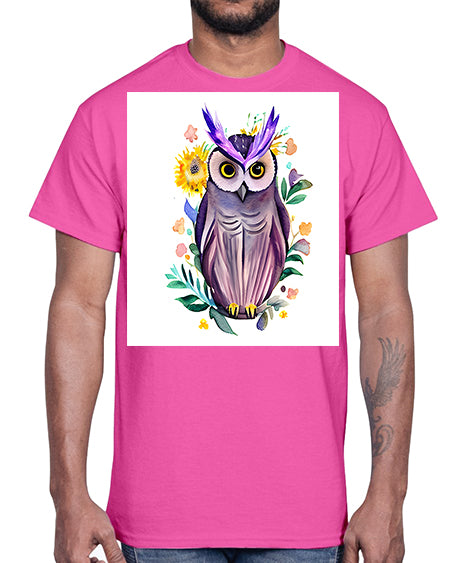owl 7#- owl- Cotton Tee