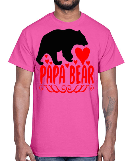 papa bear 205#- bears - animals- Cotton Tee