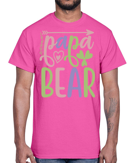 papa bear 207#- bears - animals- Cotton Tee