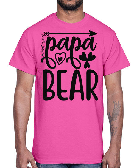 papa bear 209#- bears - animals- Cotton Tee