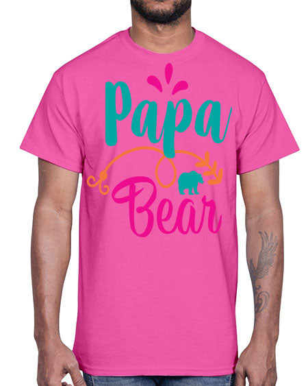 papa bear 213#- bears - animals- Cotton Tee