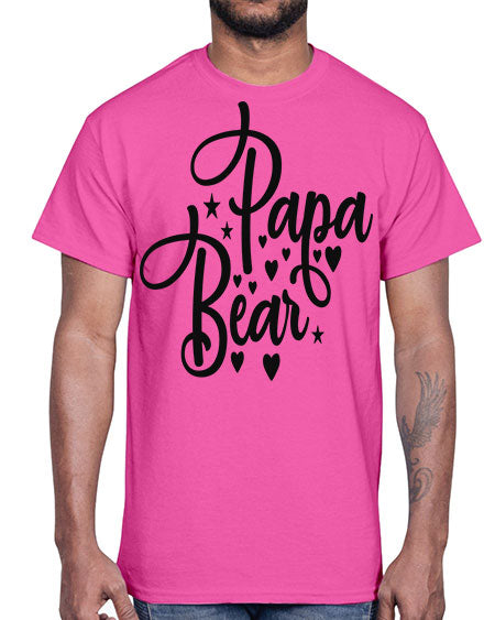 papa bear 219#- bears - animals- Cotton Tee