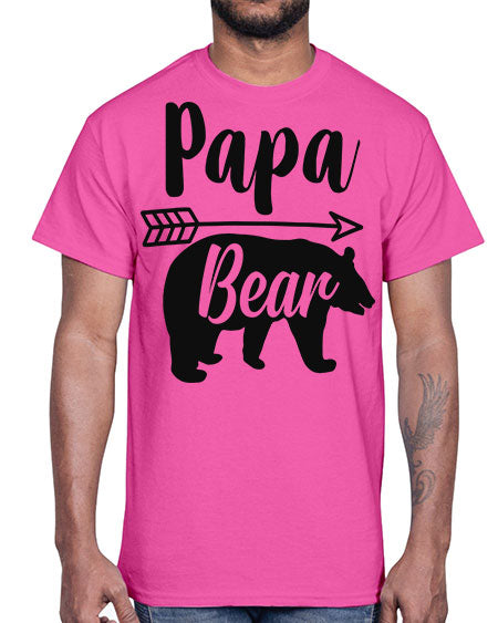 papa bear copy 221#- bears - animals- Cotton Tee