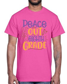 peace out eighth grade 616#- eighth grade- Cotton Tee