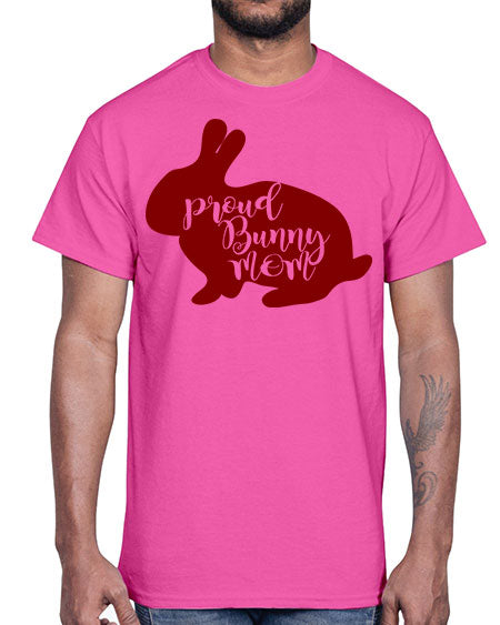 proud bunny mom- rabbit- Cotton Tee